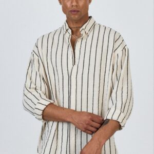 חולצת פשתן פסים