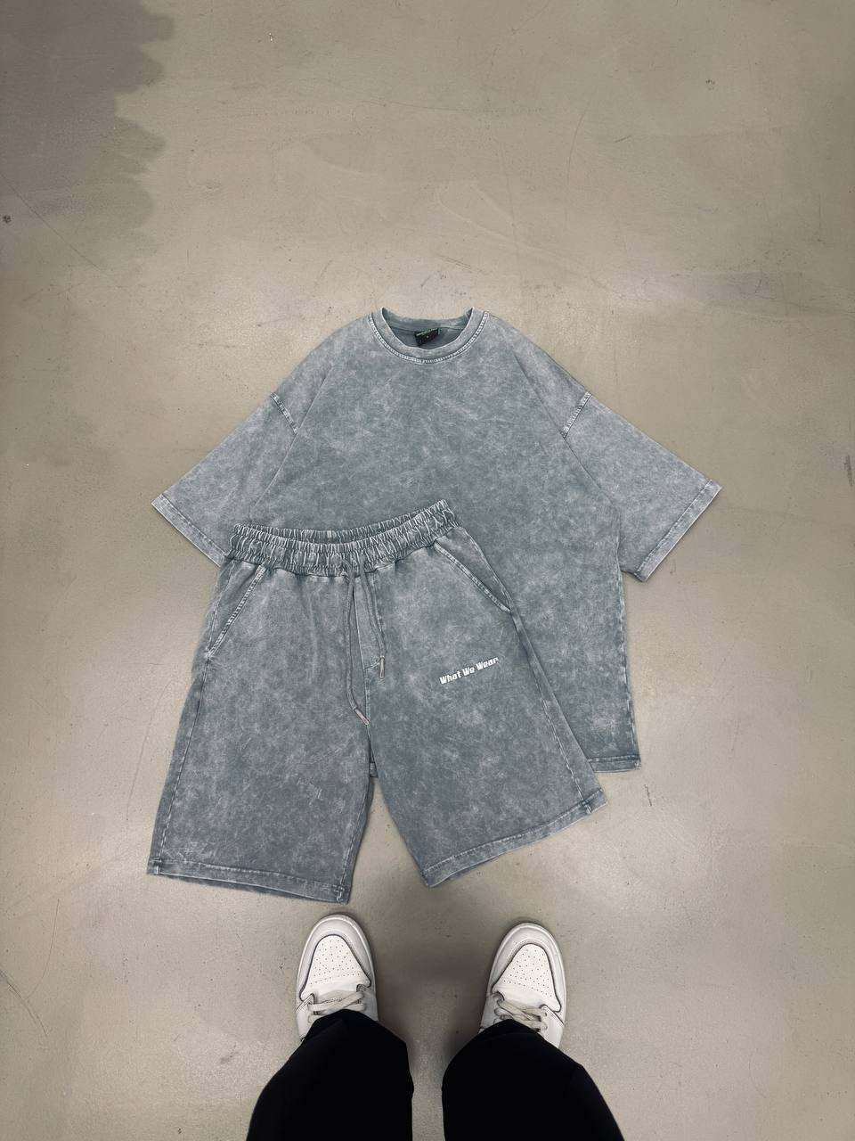 סט אוברסייז לגבר בצבע כחול